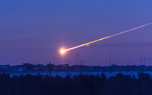 Rusiyanın ərazisi üzərində meteorit partladı 