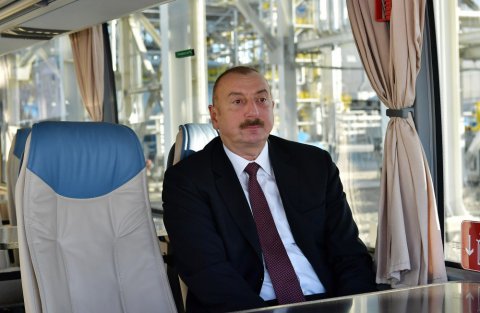 Prezident İlham Əliyev Sumqayıtda “SOCAR karbamid” zavodunun açılışında iştirak edib 