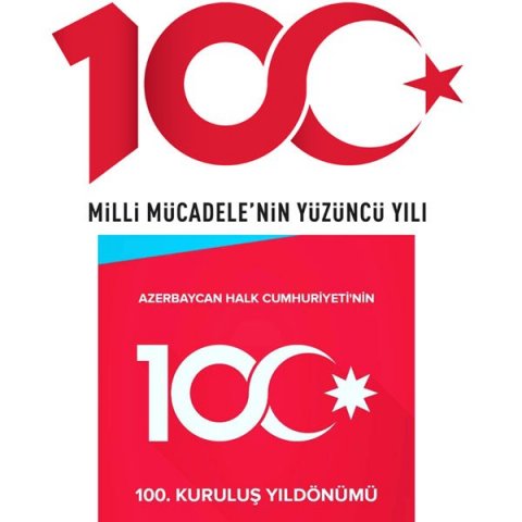 Azərbaycan Xalq Cümhuriyyətinin 100 illiyi loqotipi Türkiyədə təkrarlandı