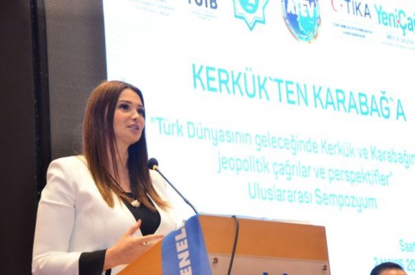 Qənirə Paşayeva Beynəlxalq Simpoziumda çıxış edərək Türk dünyasına çağırış edib