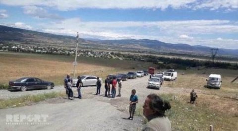 Gürcüstanda azərbaycanlıların yaşadığı kəndin yolu bağlanıb, sakinlər aksiya keçiriblər