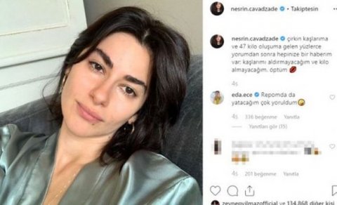 Azərbaycanlı aktrisa ona lağ edənlərə cavab verdi - ŞƏKİL