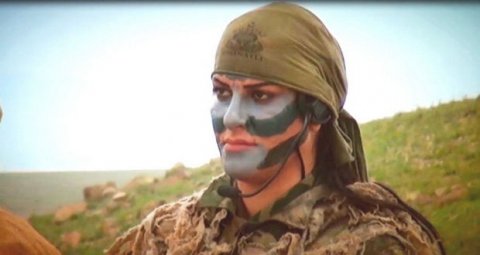 Azərbaycan ordusundakı xüsusitəyinatlı qadınlar - ŞƏKİL