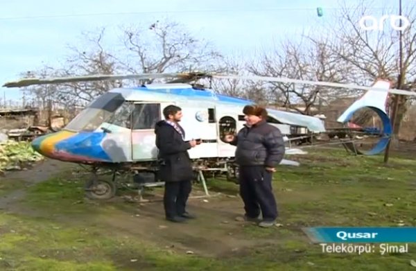 Siqaret pulunu yığıb helikopter düzəltdi 