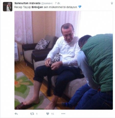 Ərdoğanın bu fotosu sosial medianı titrətdi 