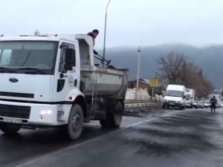 Zaqatalanın yolları bağlandı 