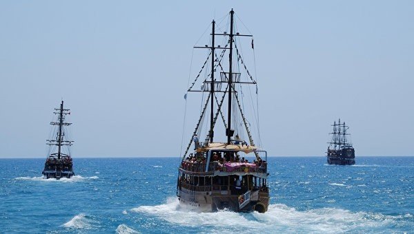 Antalyada gəmi qəzası 