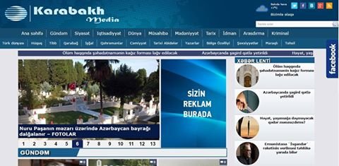 Qarabağ qoxulu "Karabakhmedia.az" saytı 1 yaşında