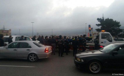 Bakı-Sumqayıt yolunda növbəti qəza - YOL BAĞLANDI