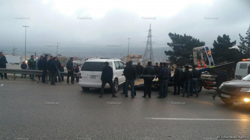 Bakı-Sumqayıt yolunda növbəti qəza - YOL BAĞLANDI