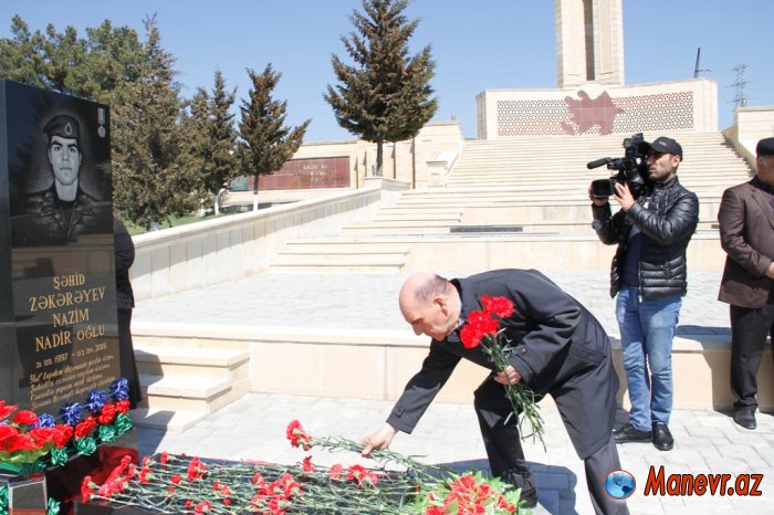 Millət vəkili Elxan Süleymanovun təşəbbüsü ilə şamaxılı aprel şəhidləri yad edilib