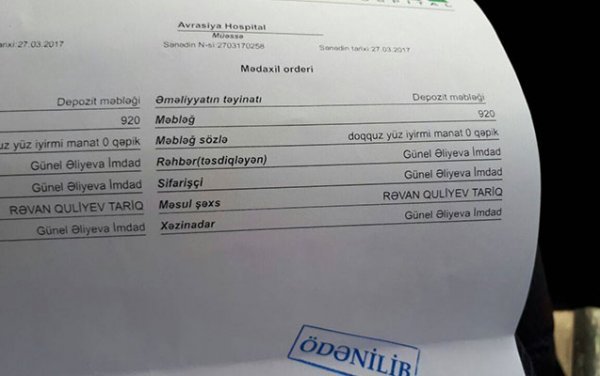 Pasient şikayət etdi, klinikanın əməkdaşları cəzalandırıldı