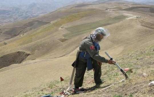 Mina azərbaycanlının əlində partladı