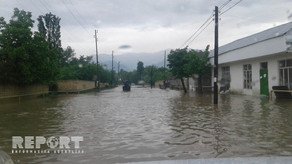 Goranboyda sel suları fəsadlar yaradıb