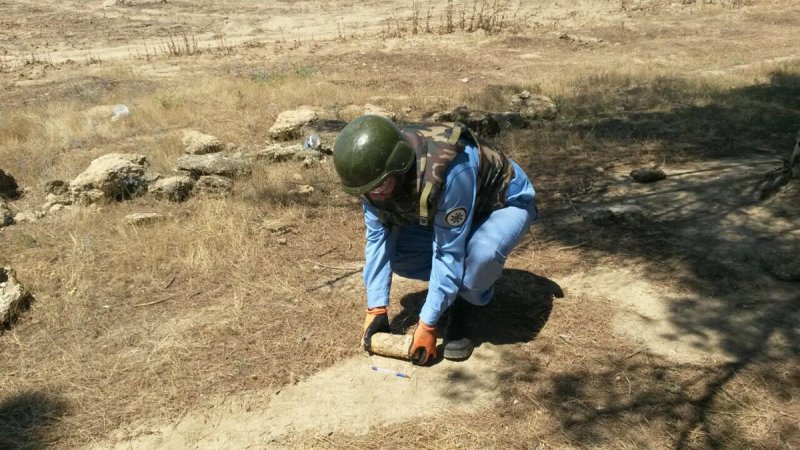 Bakıda top mərmisi tapılıb 