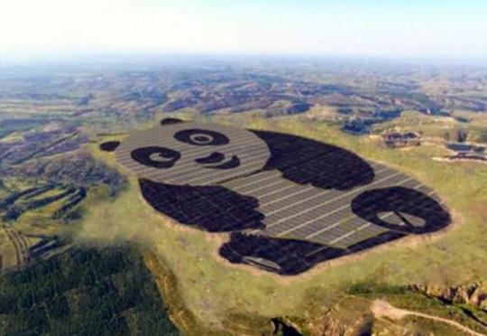 Panda formasında günəş elektrik stansiyası tikilib