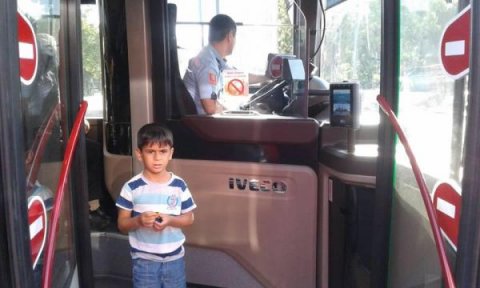 Bakıda itən uşaq avtobusda tapılıb