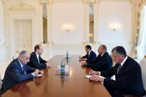 Gürcüstanın xarici işlər naziri prezidentin qəbulunda 