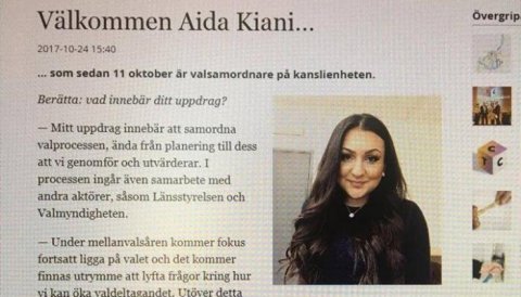 23 yaşlı azərbaycanlı Aida İsveçdə yüksək vəzifəyə təyin edildi