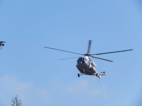 FHN helikopteri Sumqayıtda itkin düşən gəncləri axtarır