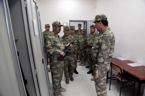 Zakir Həsənov yeni hərbi hissənin açılışında - Foto