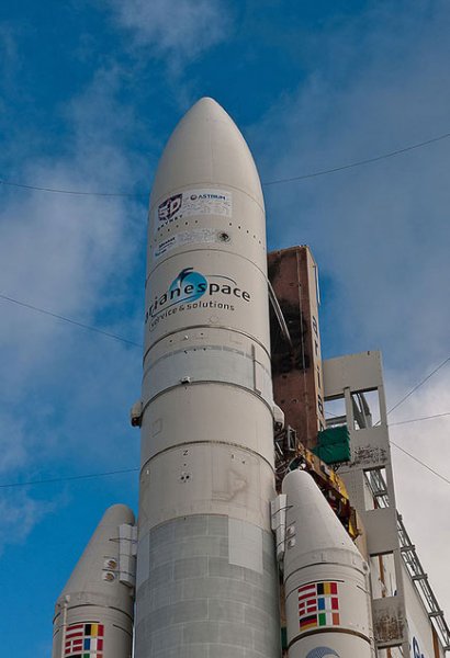 Azərbaycan peyki göyərtəsində olan Arian-5 daşıyıcı-raketi uçuşa hazırdır