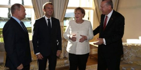 Ərdoğandan Putin, Makron və Merkelə böyük jest -FOTOLAR