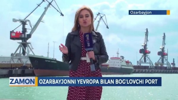 Özbəkistan telekanalında Bakı Limanı haqqında veriliş yayımlandı