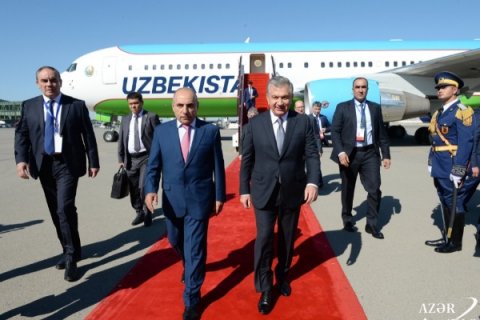 Özbəkistan Prezidenti Azərbaycana gəlib