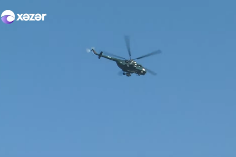 Sumqayıtda maraqlı tədbir: dəvətnamələri helikopterlərlə payladılar - VİDEO