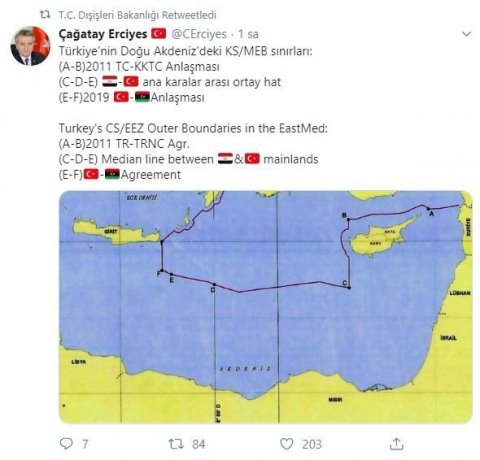 Türkiyə yeni xəritəsini yayımladı - ŞƏKİL
