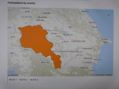 Dağlıq Qarabağla bağlı “Horizon 2020”nin internet səhifəsindəki yanlış “xəritə” yığışdırıldı - ŞƏKİL