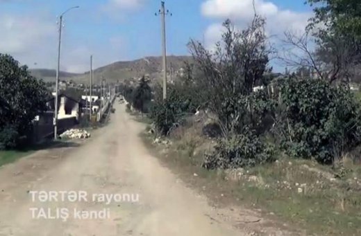 İşğaldan azad olunan Talış kəndinin videogörüntüsü - VİDEO