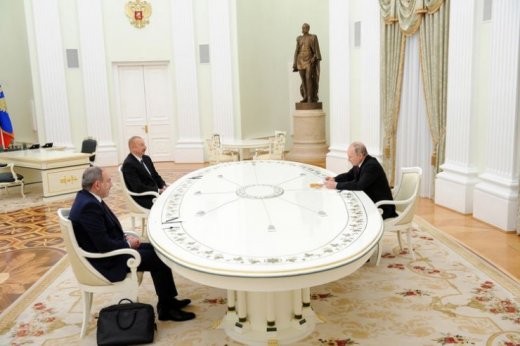 Moskvada İlham Əliyev, Putin və Paşinyanın üçtərəfli görüşü keçirilir 