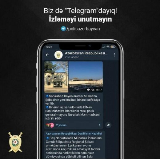 DİN-in "Telegram" kanalı yaradıldı 