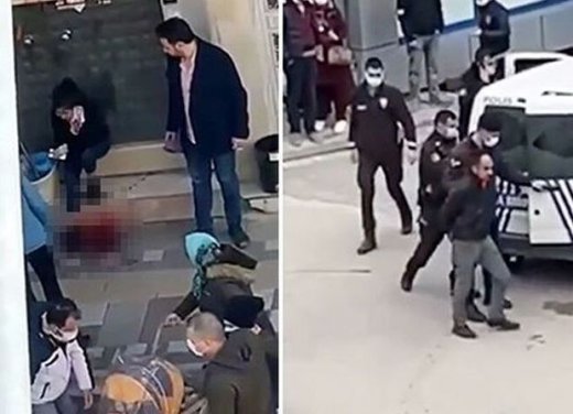 Türkiyədə ata yeniyetmə qızını küçənin ortasında bıçaqladı