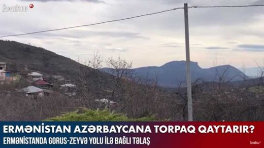 Ermənistanda Gorus-Zeyvə yolu ilə bağlı təlaş -VİDEO