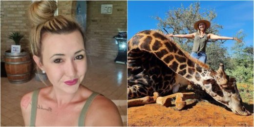 Zürafəni öldürüb ürəyini çıxaran qadın qalmaqala səbəb oldu - ŞƏKİLLƏR