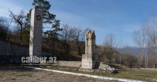 Şuşada ermənilər tərəfindən dağıdılmış memorial kompleks bərpa olunur - ŞƏKİL