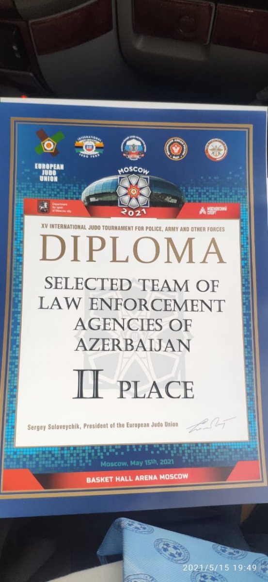 Veteran cüdoçular Moskvadan gümüş medalla qayıdıb
