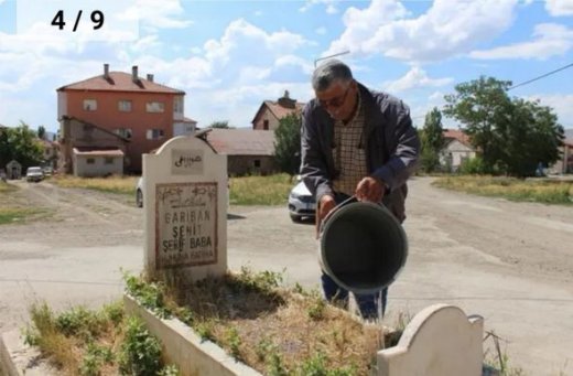 Məhəllənin ortasında aşkar edilən məzar görənlərin təəccübünə səbəb olur