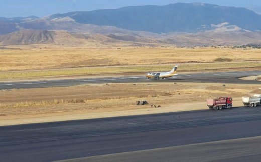 Füzuli beynəlxalq hava limanında sınaq uçuşlarına start verildi