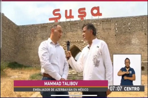 Meksika televiziyasında Şuşadan danışıldı Meksika televiziyasında Şuşadan danışıldı