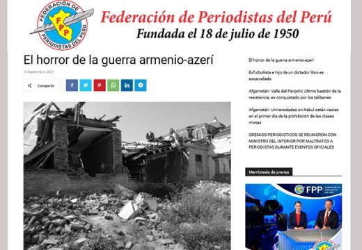 Peru mətbuatı ermənilərin insanlığa qarşı törətdikləri cinayətlərdən yazıb