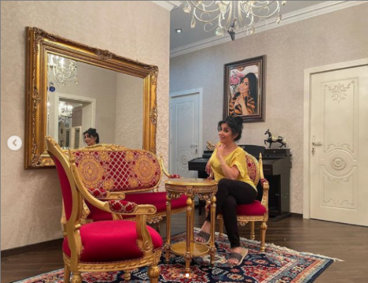 Afət Fərmanqızı dəbdəbəli evini NÜMAYİŞ ETDİRDİ - ŞƏKİL Afət Fərmanqızı dəbdəbəli evini NÜMAYİŞ ETDİRDİ - ŞƏKİL