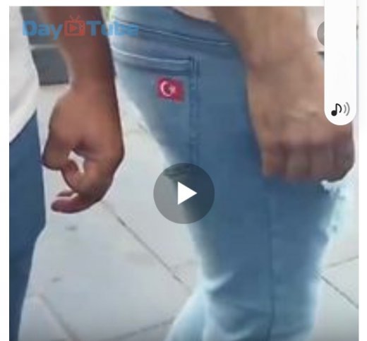 Əsl erməni davranışı: haxçik İrəvanda türk bayrağını gördü 