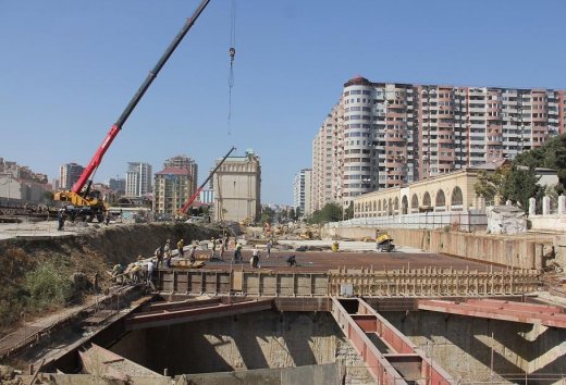 Bakıda yeni metro stansiyasının inşasına başlanıldı