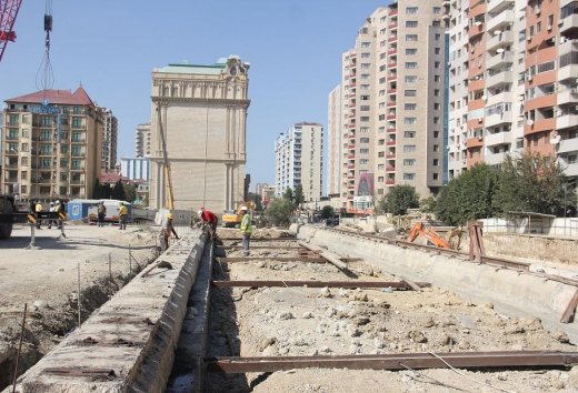 Bakıda yeni metro stansiyasının inşasına başlanıldı