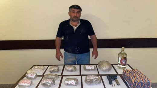 İrandan Azərbaycana keçmək istəyən narkotacir saxlanıldı - silah-sursat götürüldü