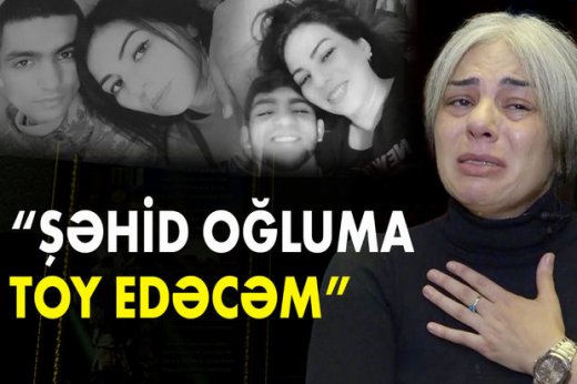 Saçları ağaran gənc ana: Şəhid oğluma toy edəcəm - VİDEO